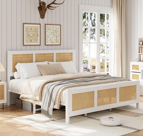 Double metal bed frame - metal, strong