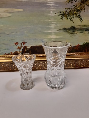 Vintage glass bud - , vases