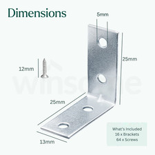 L Shape Angle Brackets for