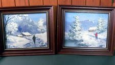 Pair of Signed Oil Paintings