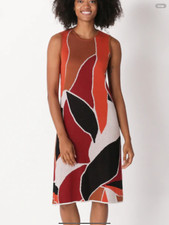 Wynne Collection Sweater Knit Jacquard Dress Size small  MarlaWynne NWOT