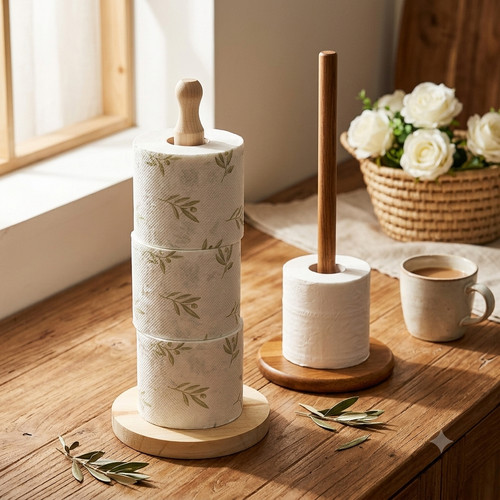 Wooden kitchen roll - wooden,