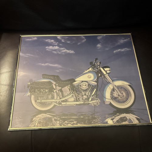 Vintage harley davidson framed - harley,