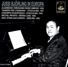 Jussi Bjorling In Europe