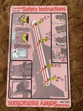 TWA L-1011-100 SAFETY CARD PN