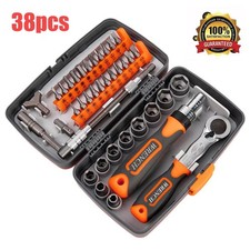 38 in 1 Magnetic Ratchet Screwdriver Set Socket Wrench Precision Bits Tool Kit?