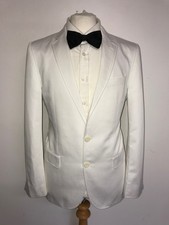 HUGO BOSS - Slim Fit WHITE LINEN & COTTON SUIT - 36 Reg - W32 L30 - WORN TWICE