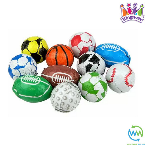 Milk chocolate sports balls - chocolate,