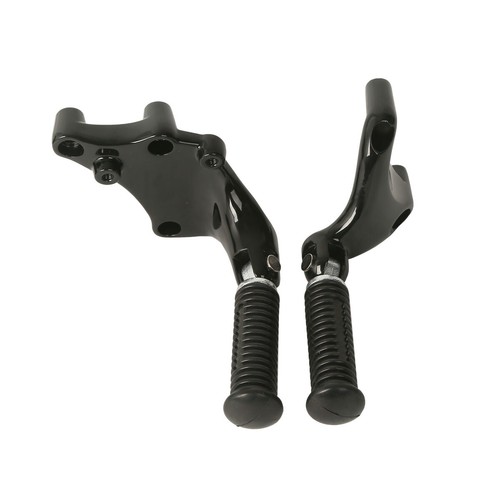 Black passenger foot pegs - black,