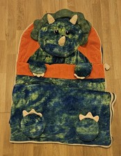 HugFun Plush Dinosaur Kids Sleeping Bag Triceratops Nap Mat – Excellent