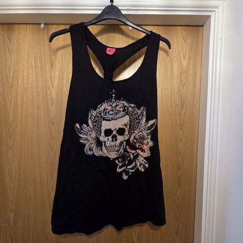 George racer back skull - back,