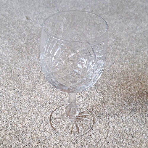 Vintage cut crystal wine - vintage,