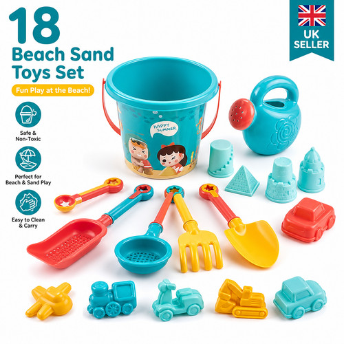 18pcs kids beach - kids, sand
