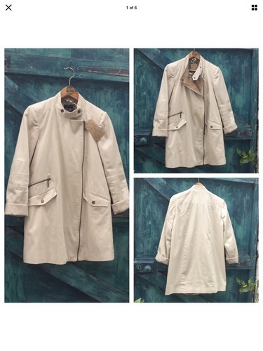 Womens cream coat raincoat - womens,