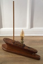 Vintage Wooden Yacht Lamp