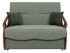 2 seater green sofa bed Ida
