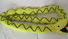 Ikea Djungelorm Snake Soft Toy Vintage 1990's Very Long GREEN with black pattern