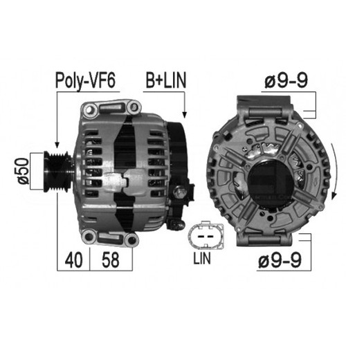 Alternator eb1079s 553632rih - alternator,
