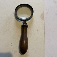 Brass Magnifying Glass with wooden Handle