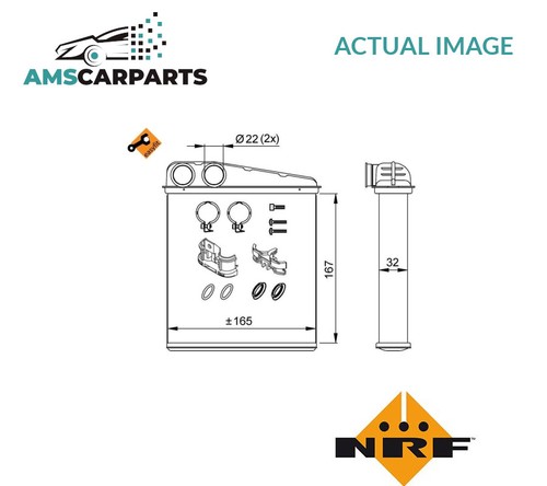 Heater radiator exchanger lhd - exchanger,