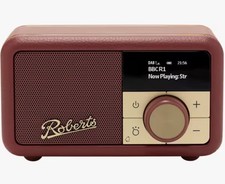 Roberts Revival Petite 2 Radio 40mm Speaker Dab Dab+ FM Built In Alarm Red