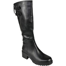 Wide Calf Boots Ladies Faux