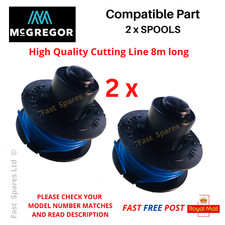 McGregor MCEGT 1825 Cordless Trimmer 2 x Spool & Line FAST POST