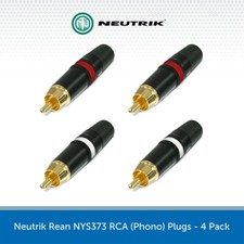 4x Neutrik RCA Phono Plugs