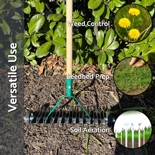 Lawn rolling aerator scarifier - lawn,