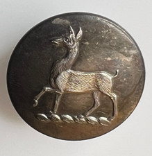 Antique Livery Button Deer