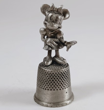 Vintage Walt Disney Minnie Mouse Pewter Thimble