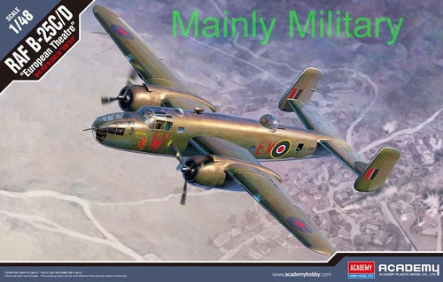 Academy raf 25c d - academy, b-25c/d