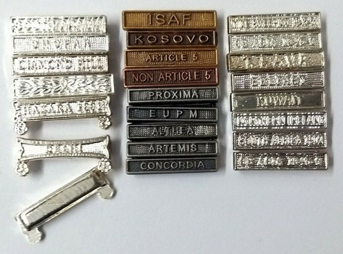 Miniature medal clasps - medal,