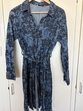 Denim button womens Dress Size 12 Tu Floral Sainsburys