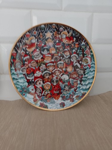 Franklin mint christmas - mint, plate