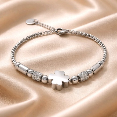 Women stainless steel beaded - stainless,
