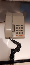 Vintage BT Viscount Push Button Telephone, Grey/White, Working, Number Redial