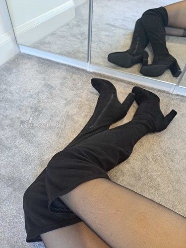 Asos black faux suede - -,