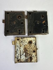 Three Antique Cast Iron Rim