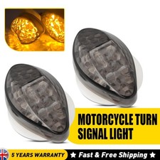 2x Smoked Lens Motorcycle LED