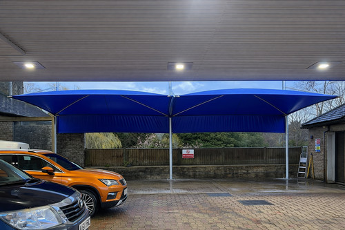 Car wash canopy - car,