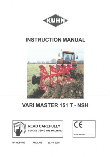Kuhn reversible plough - reversible,