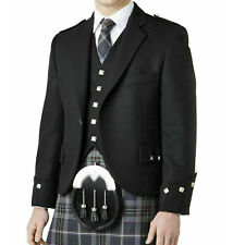 Scottish Handmade Party Dress/wedding Argyle Kilt Jacket & 5 Buttons Waistcoat