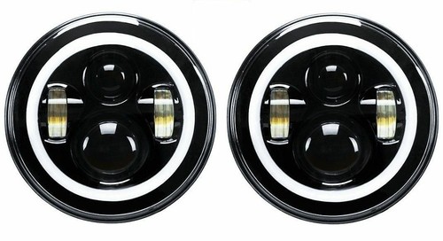 Pair led black halo - black,