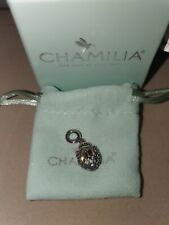Disney Chamilia silver 925 alice in wonderland looking glass bracelet charm