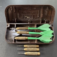 Vintage Unicorn Brass Darts -