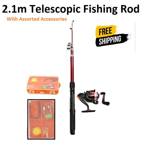 Telescopic fishing rod - rod, &