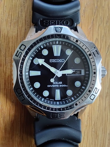 Seiko solar dive watch