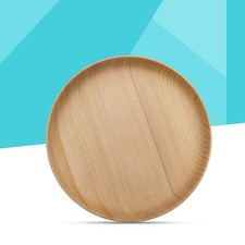  Round Wooden Dinner Plates