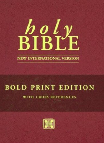 Niv bold print - print, with